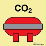 Fire control sign CO2 fixed fire-extinguishing installation